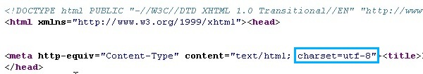 Précisez l'encodage de votre fichier HTML dans son code