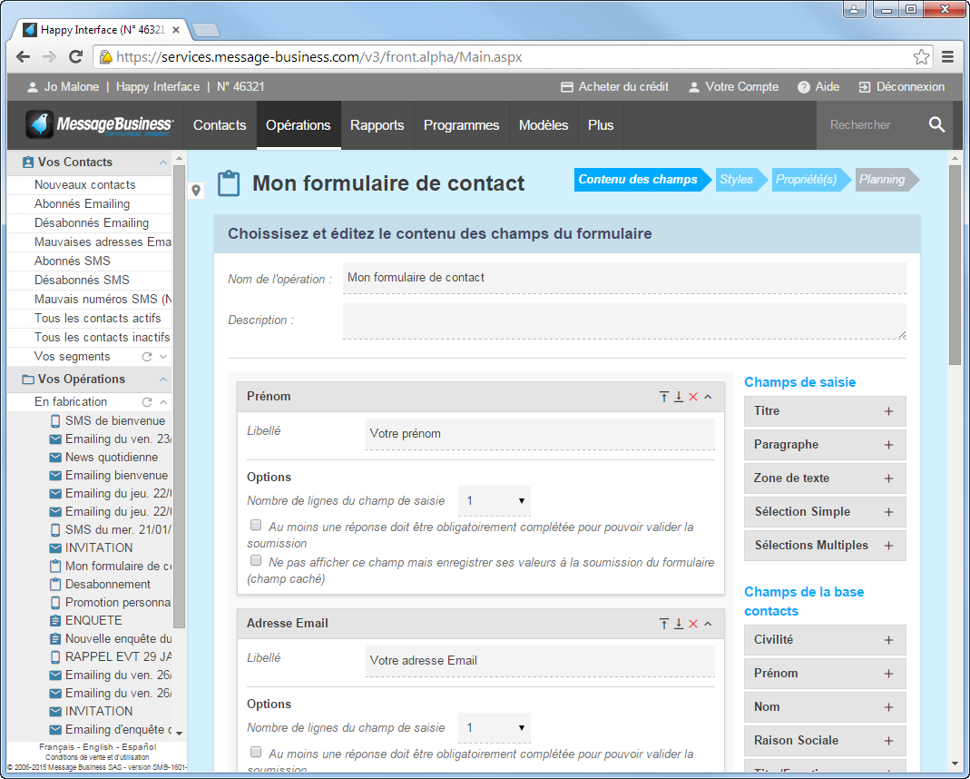 Editez votre formulaire en 5 étapes