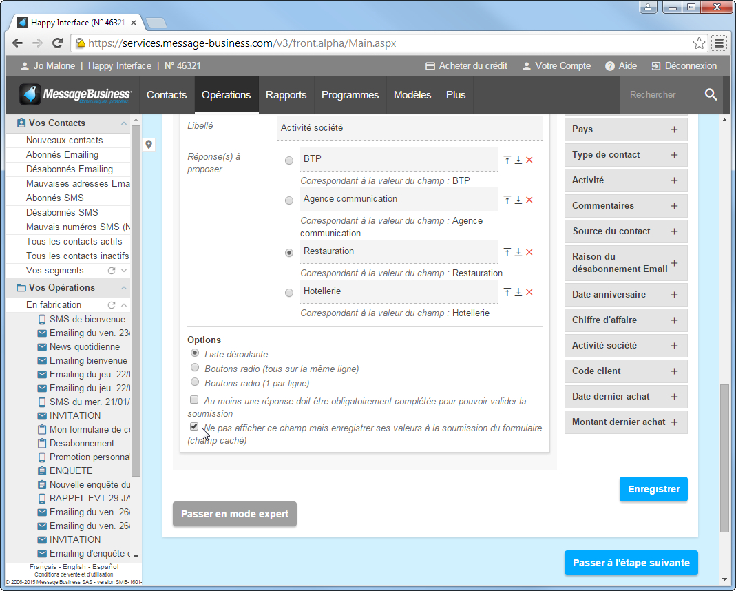 Ajouter une valeur cachée à votre formulaire