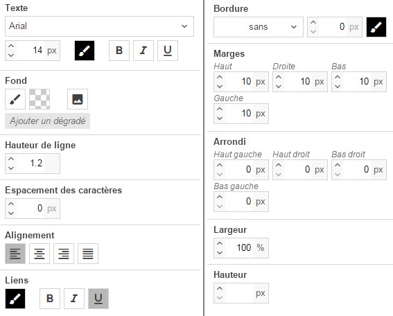 police-interlignage-espacement-caractere-emailing-barre