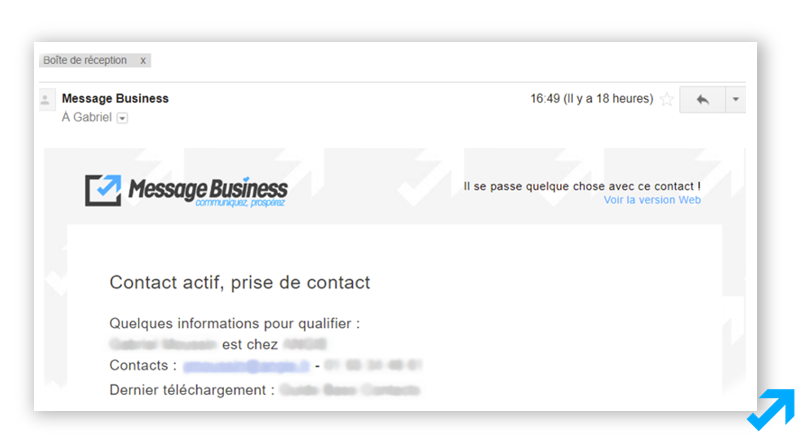 Notification aux commerciaux via les données comportementales