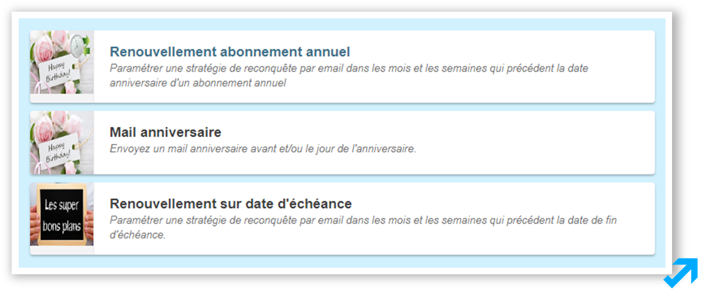Programme déclencher en fonction de critères via l'application Sendethic